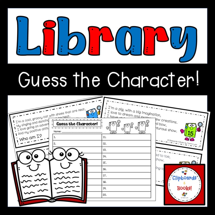Guess the Character Riddles! | Library Activity K-5